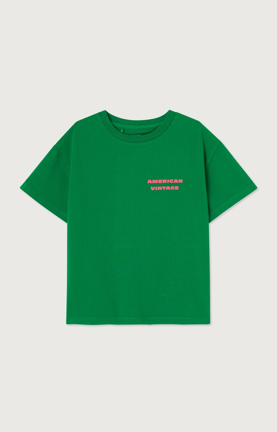 Boys & Girls Green Cotton T-Shirt