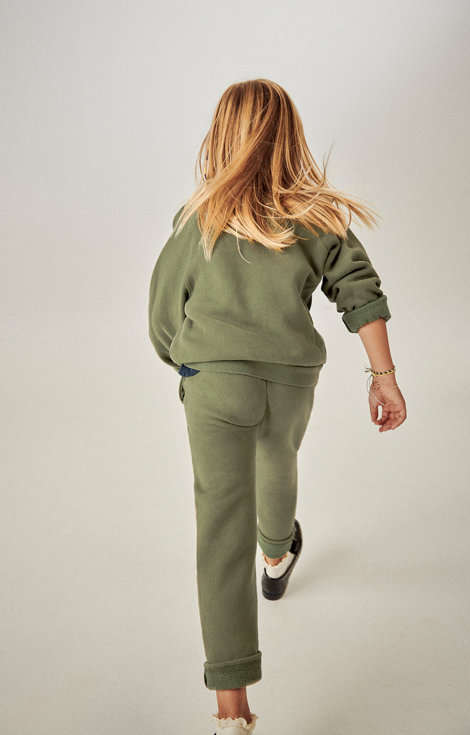 Boys & Girls Olive Cotton Trousers