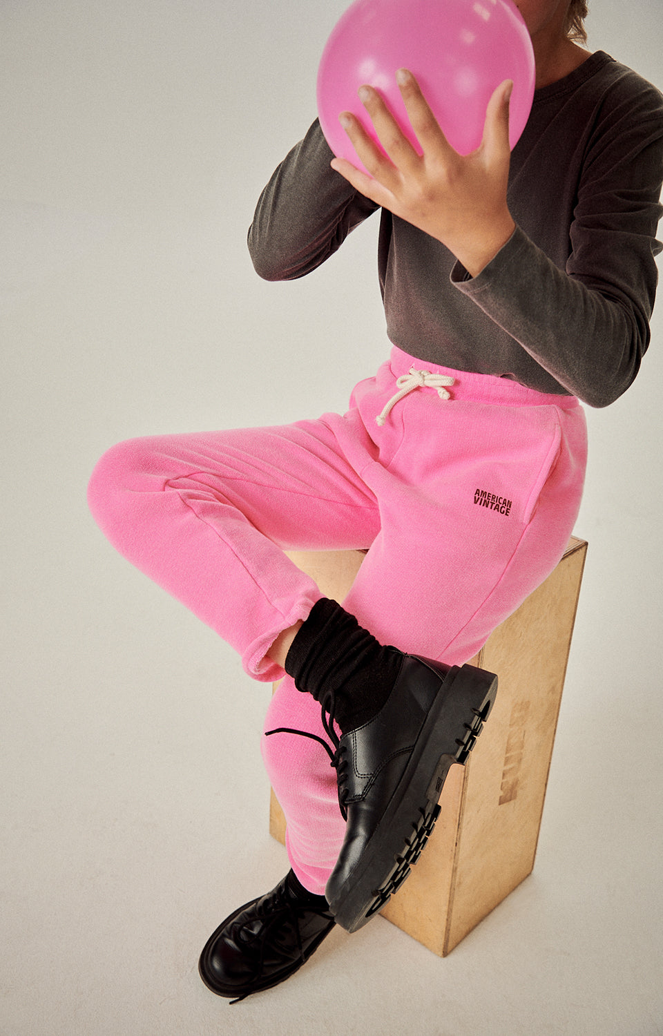 Boys & Girls Pink Cotton Trousers