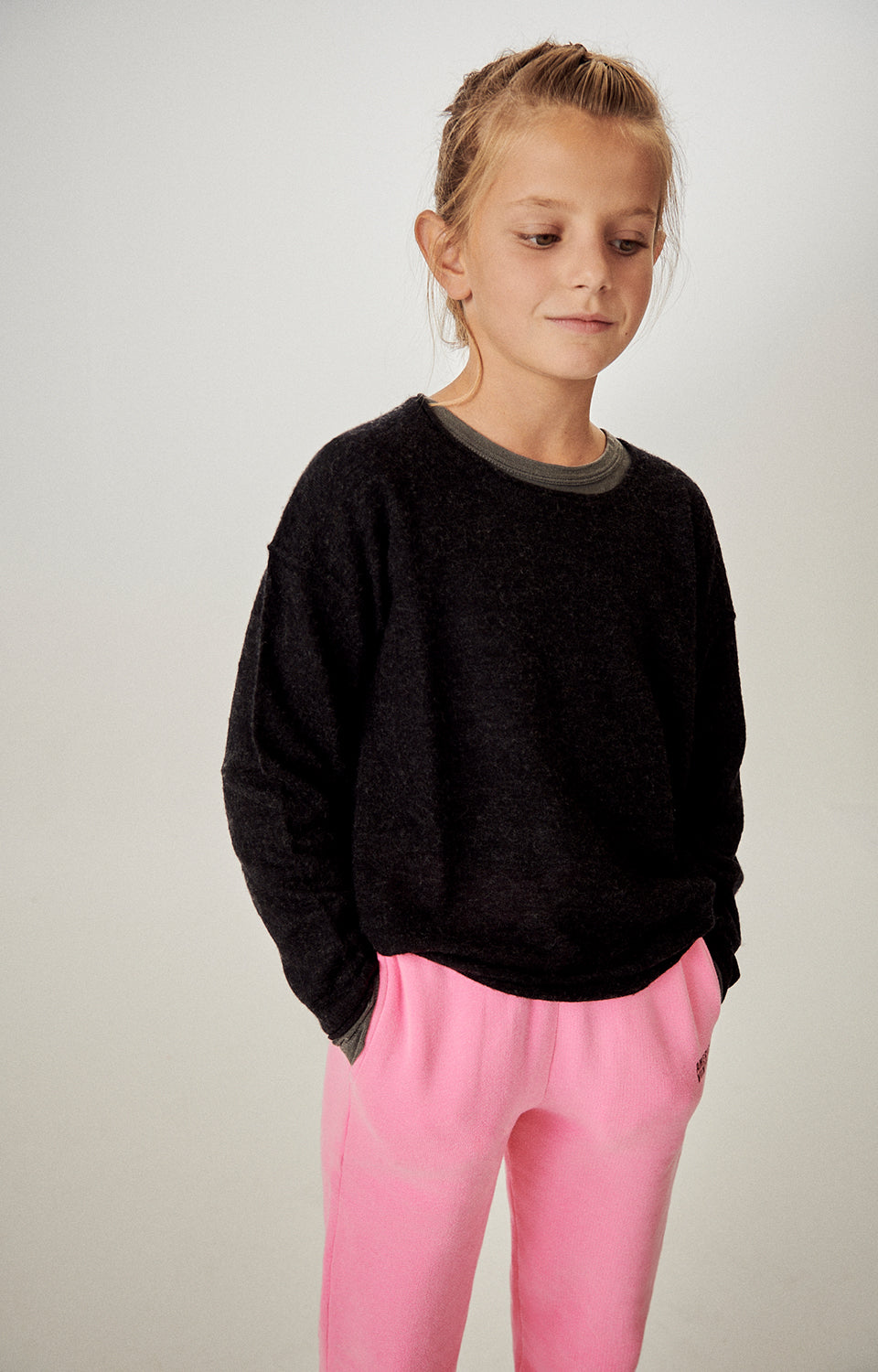 Boys & Girls Pink Cotton Trousers