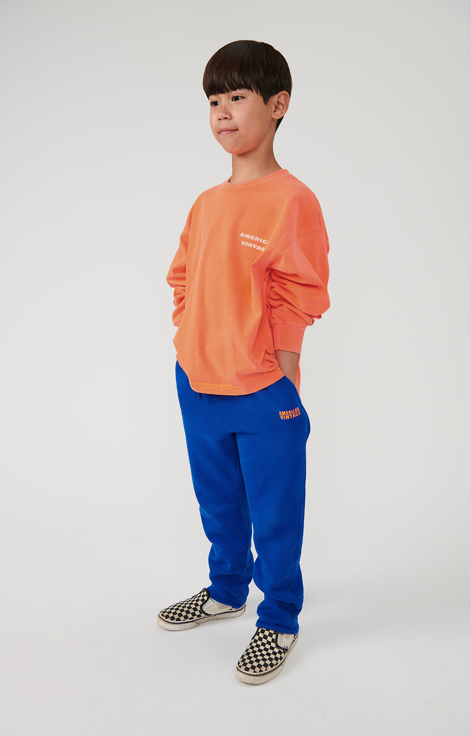 Boys & Girls Blue Cotton Trousers