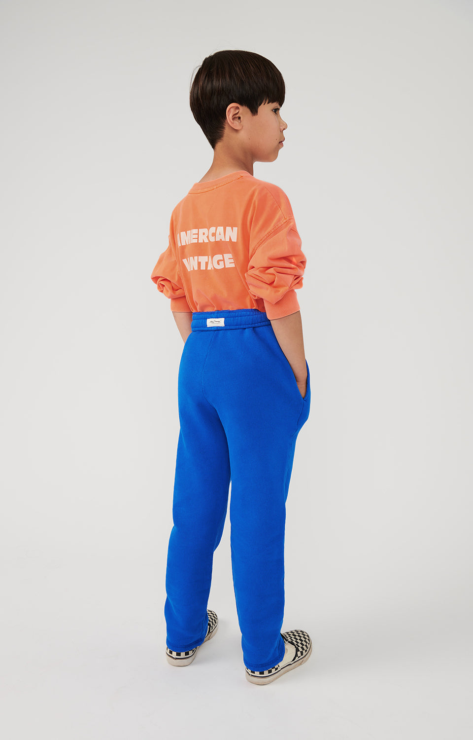 Boys & Girls Blue Cotton Trousers