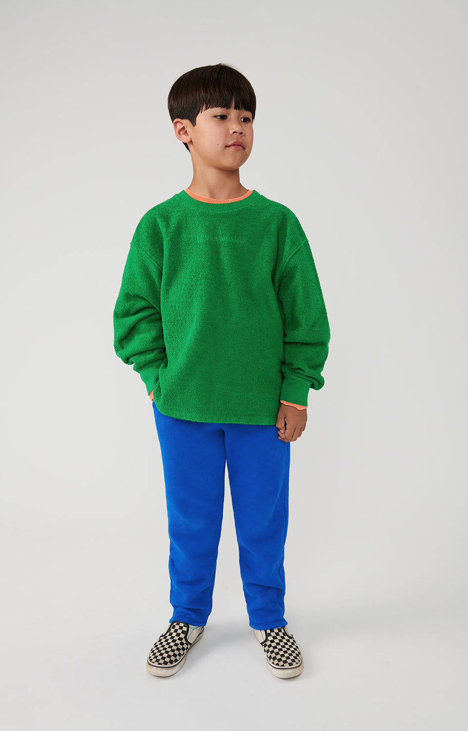 Boys & Girls Blue Cotton Trousers