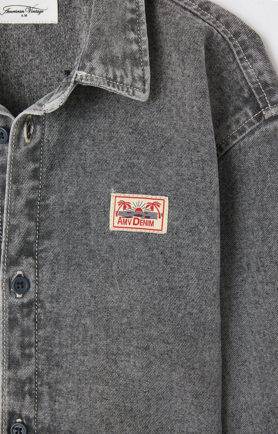 Boys & Girls Grey Denim Shirt