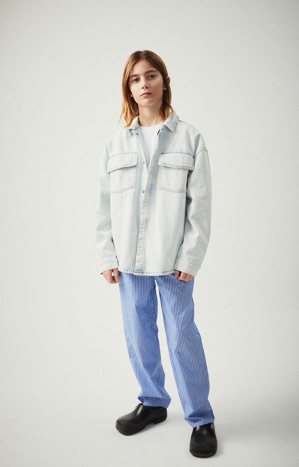 Boys & Girls Light Blue Denim Shirt