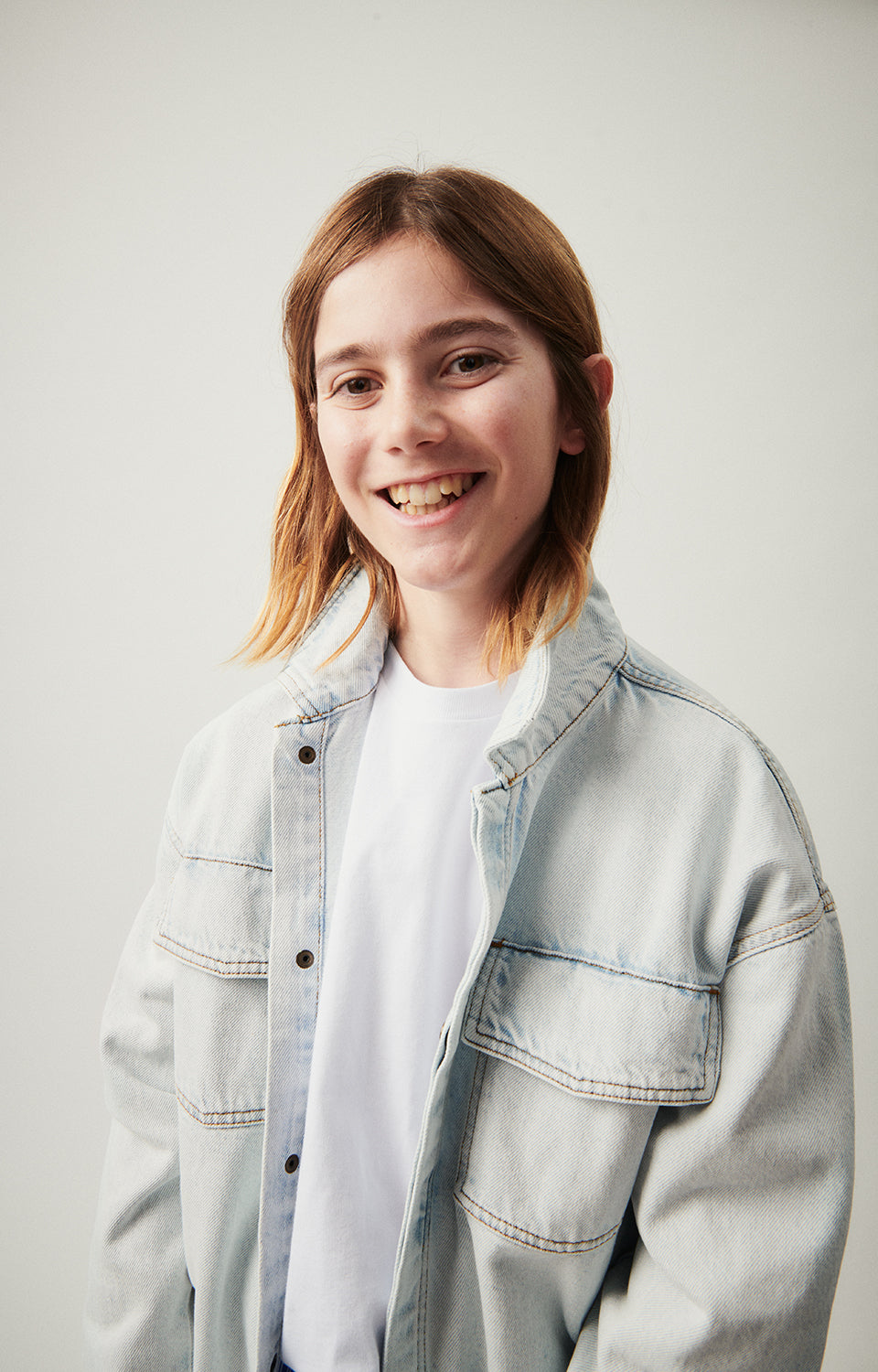 Boys & Girls Light Blue Denim Shirt