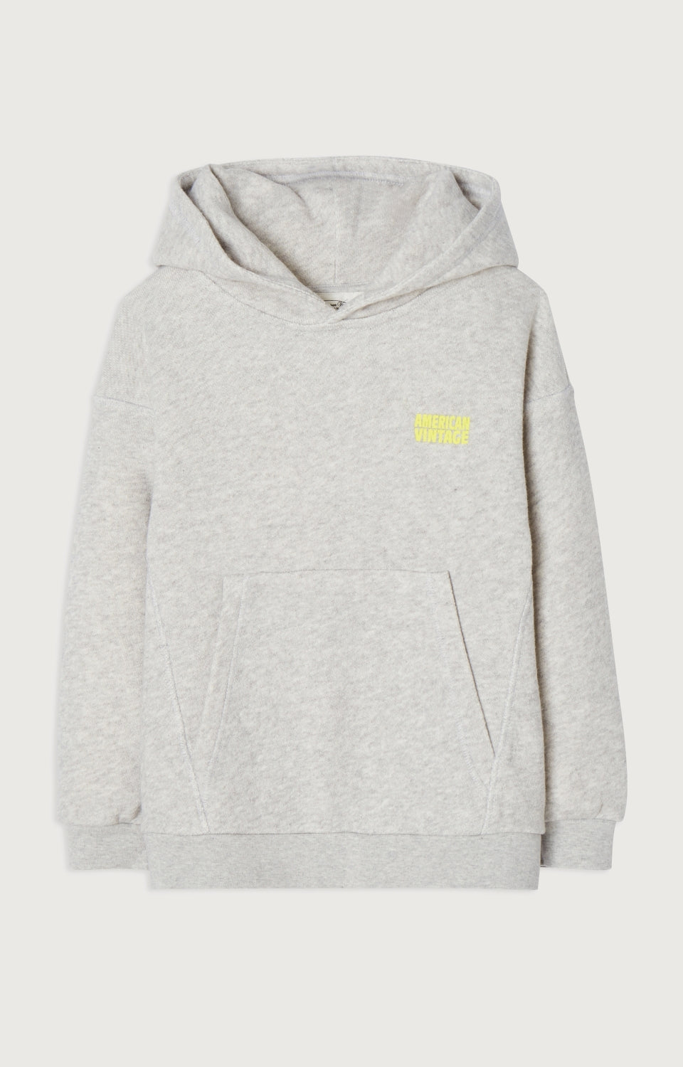 Boys & Girls Light Grey Hooded Cotton Sweatshirt