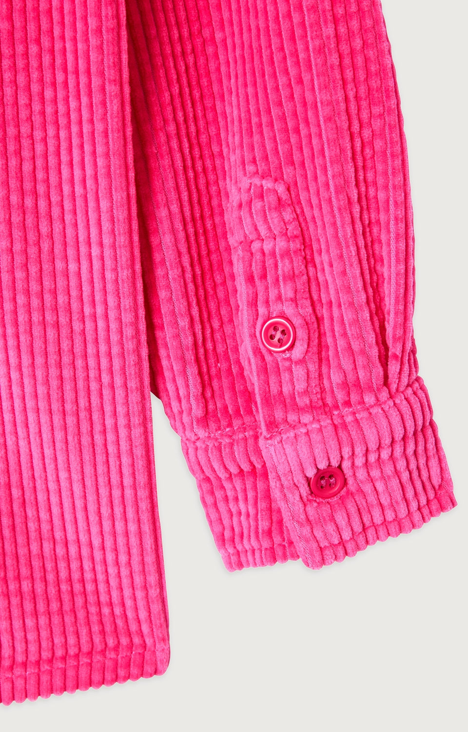 Boys & Girls Fluo Pink Corduroy Shirt