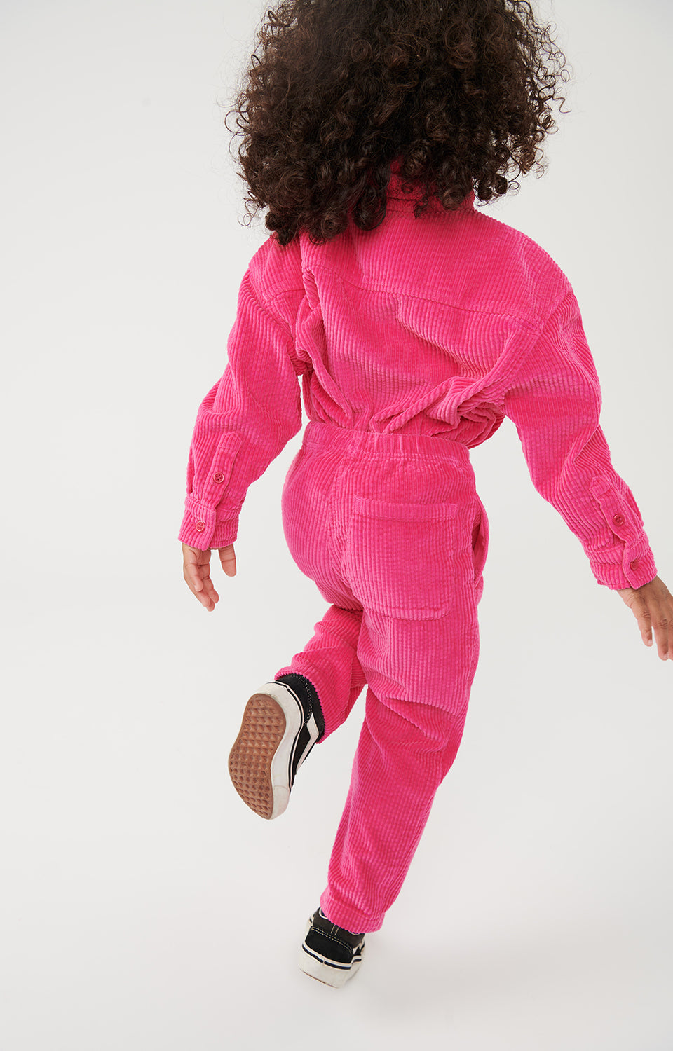 Boys & Girls Fluo Pink Corduroy Shirt