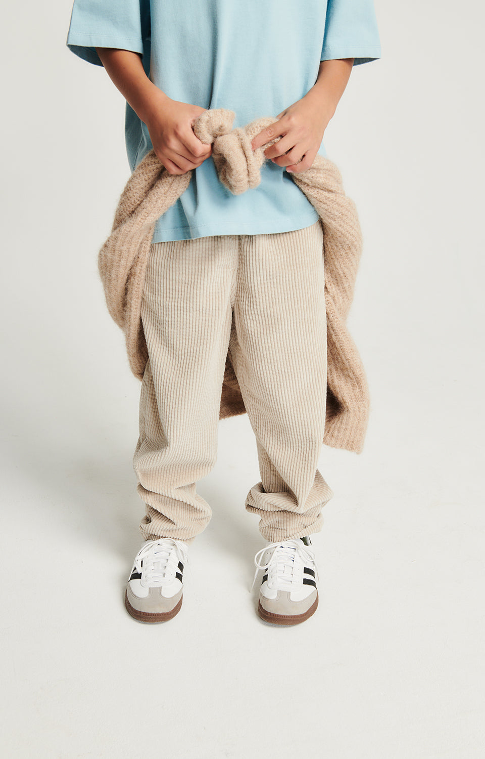 Boys & Girls Ivory Corduroy Trousers