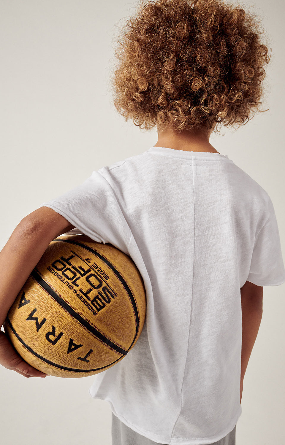 Boys & Girls White Cotton T-Shirt