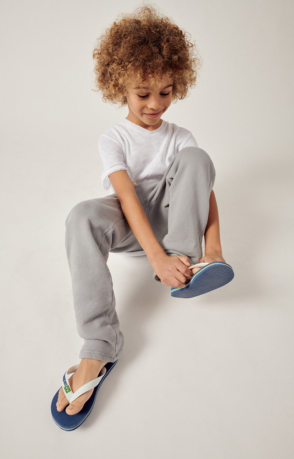 Boys & Girls White Cotton T-Shirt