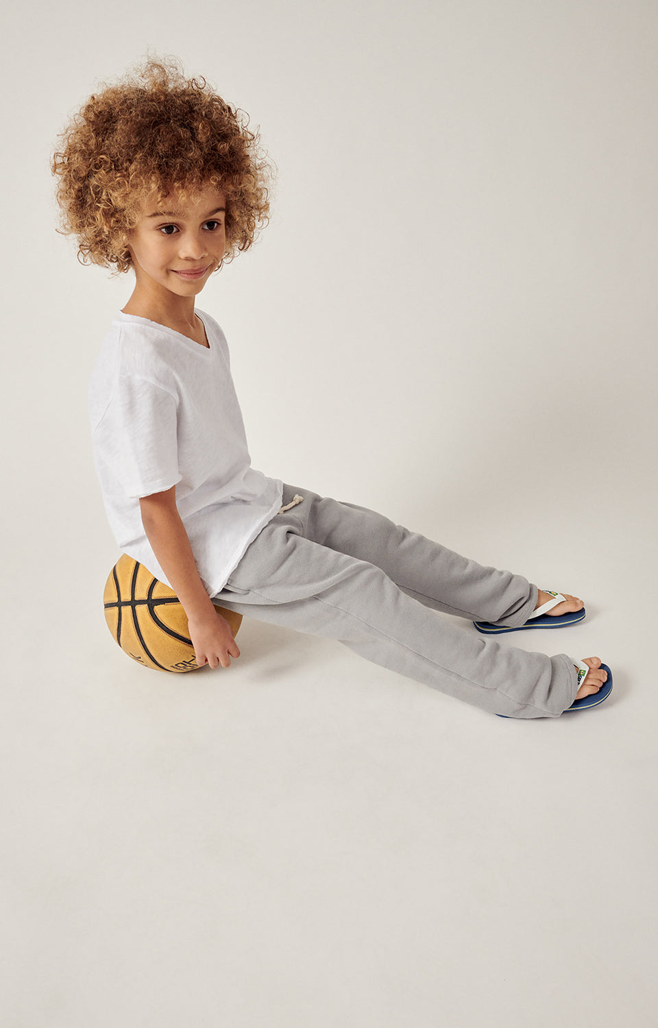 Boys & Girls White Cotton T-Shirt