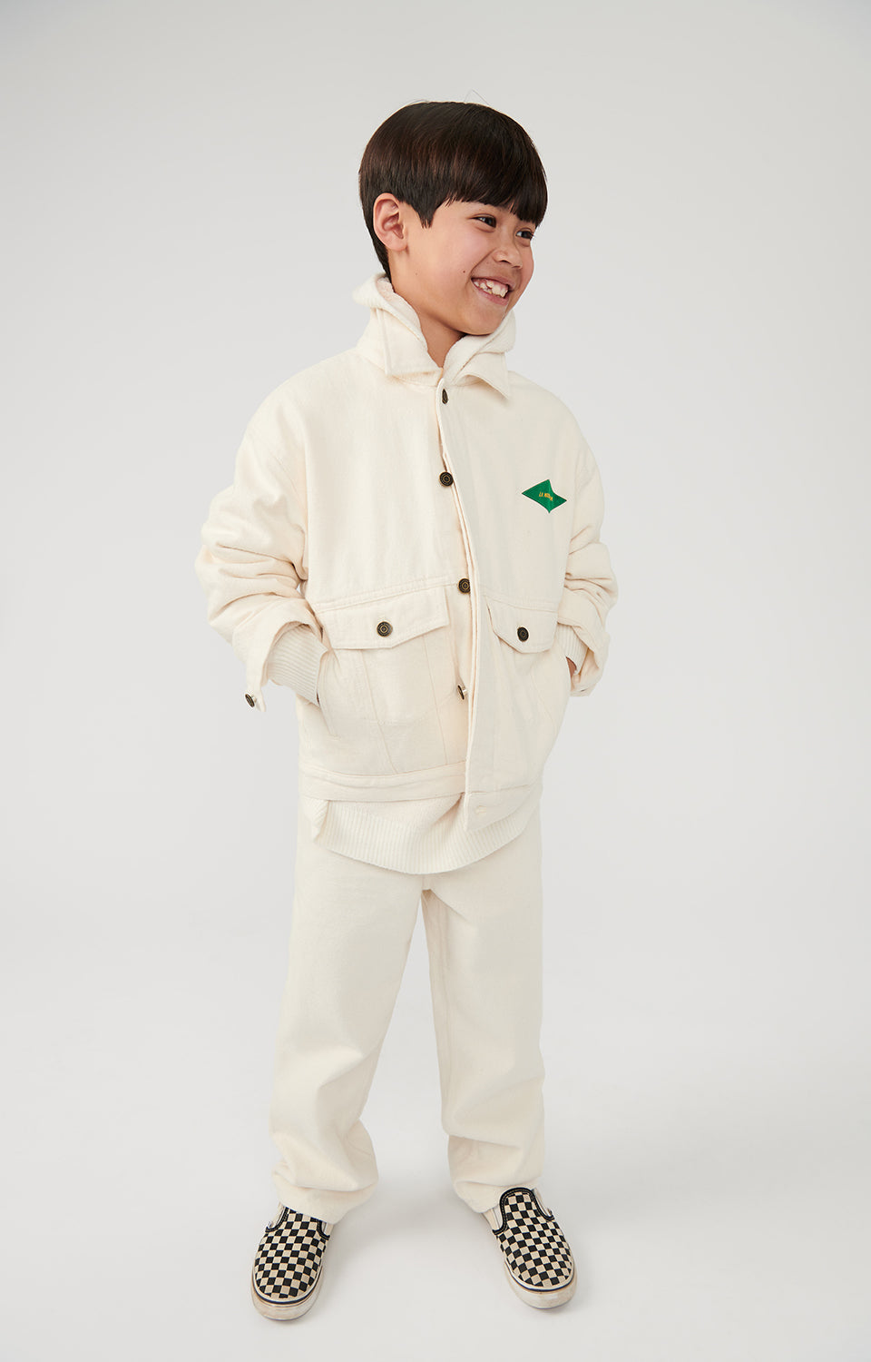 Boys & Girls White Jacket