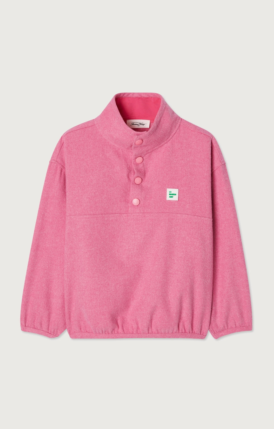 Boys & Girls Pink Cotton Sweatshirt