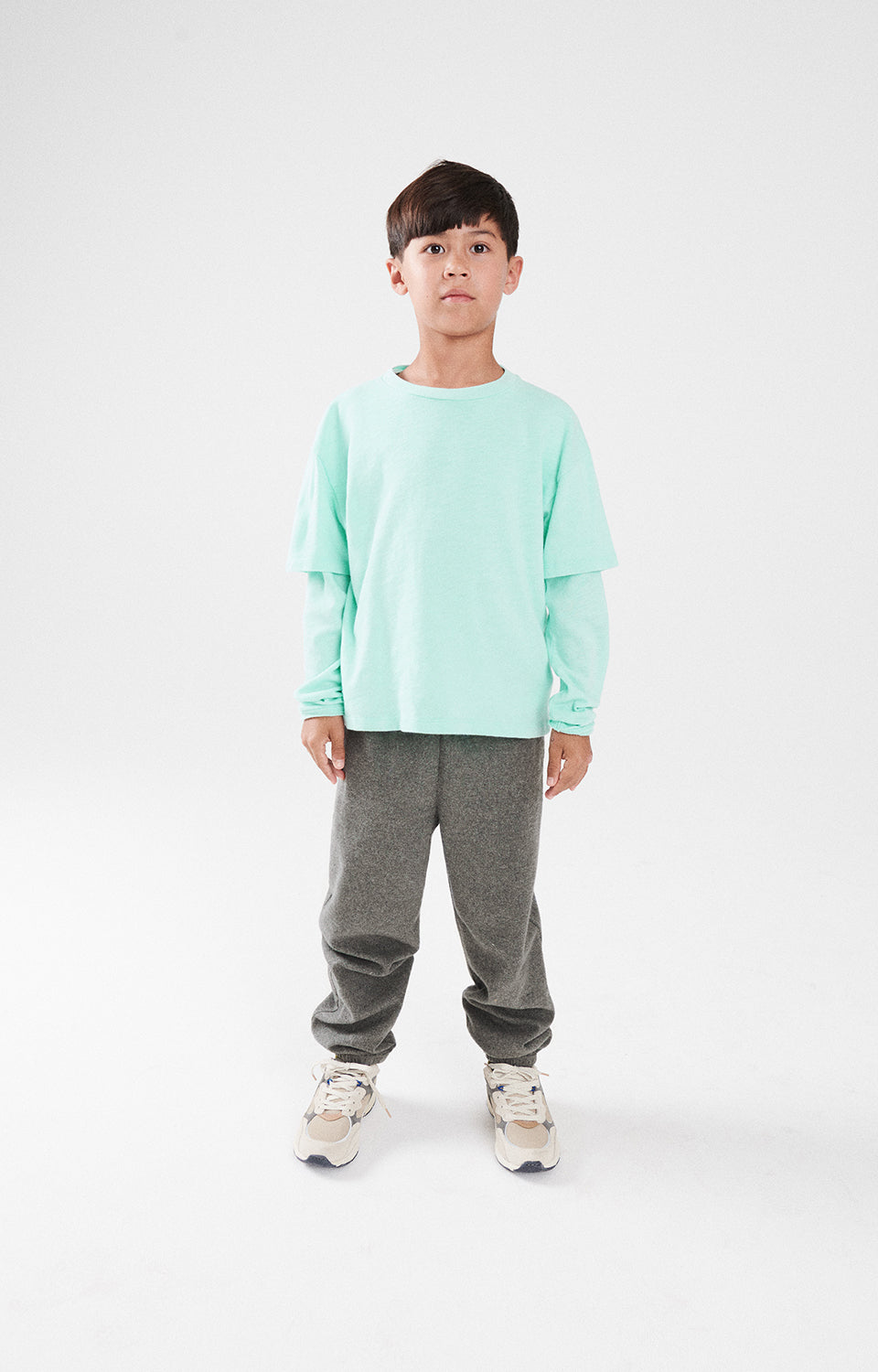 Boys & Girls Grey Cotton Trousers