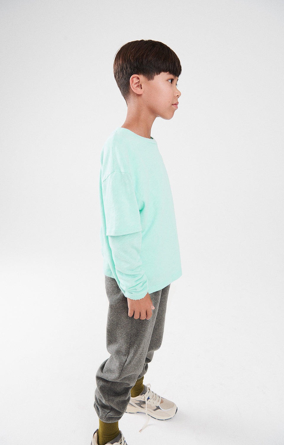 Boys & Girls Grey Cotton Trousers