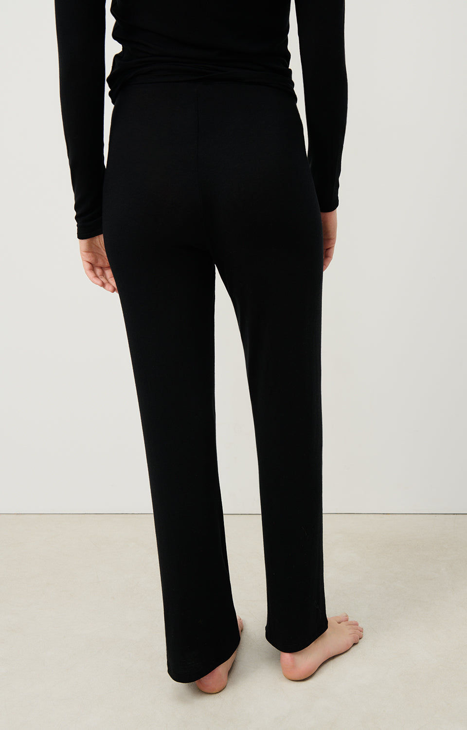 Women Black Cotton Trousers