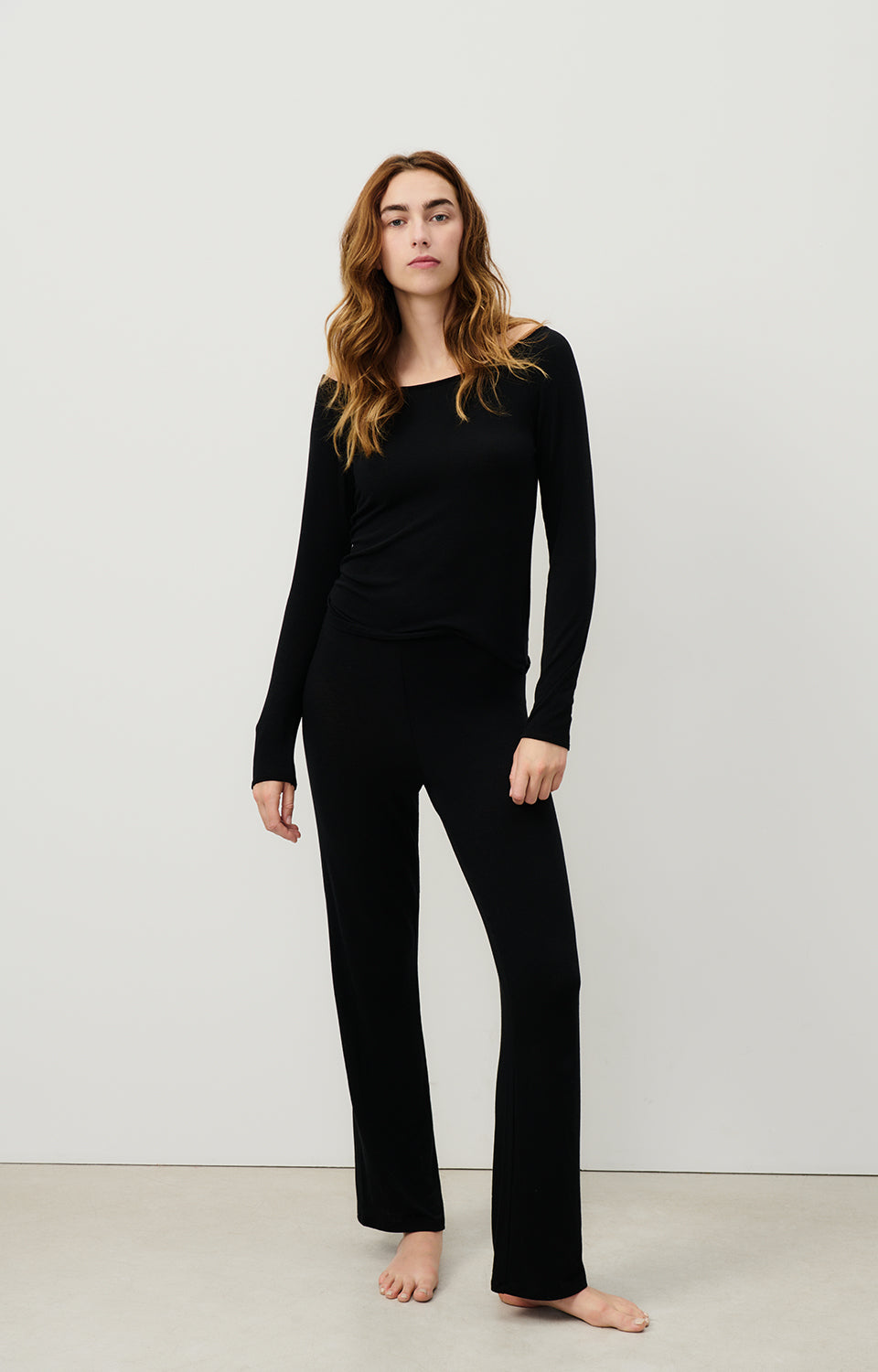 Women Black Cotton Trousers