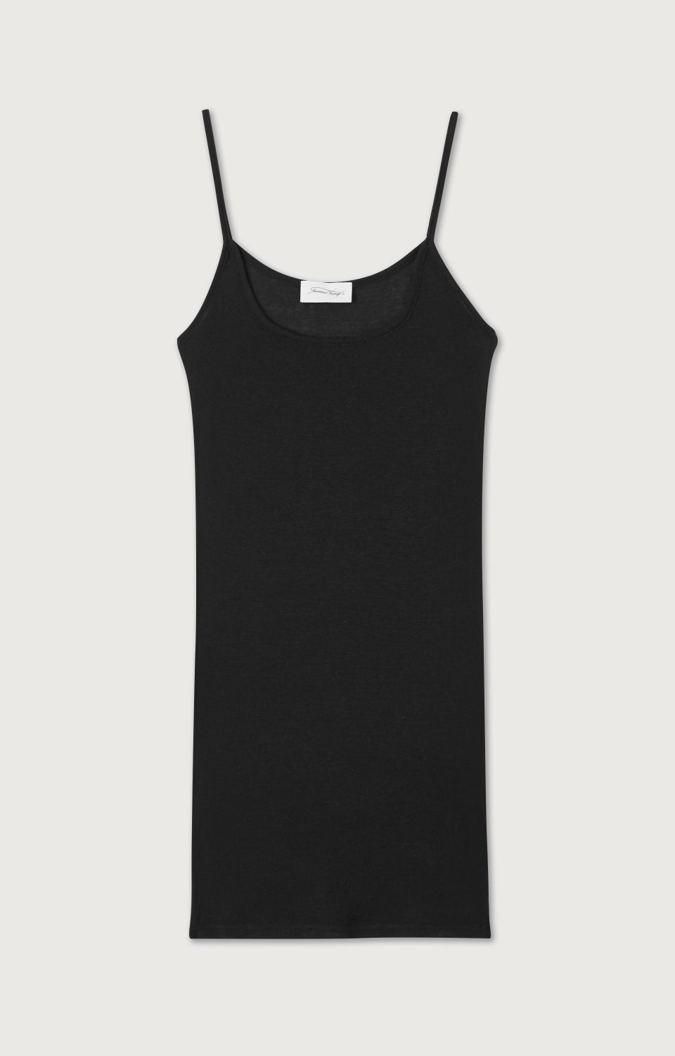 Women Black Strap Cotton Vest