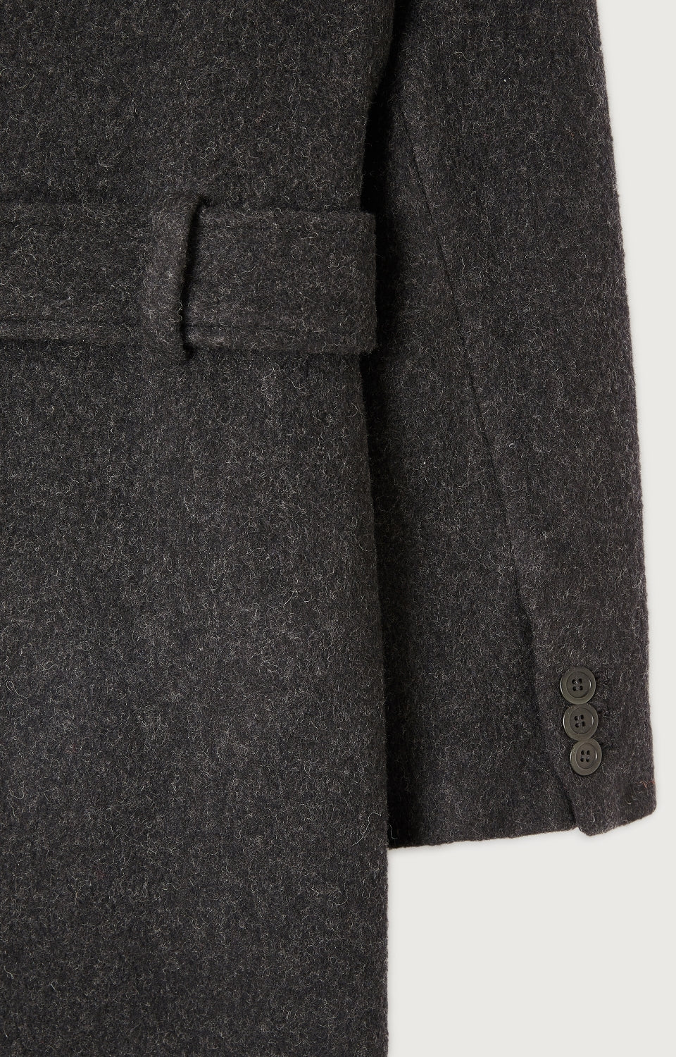 Women Dark Grey Wool Coat