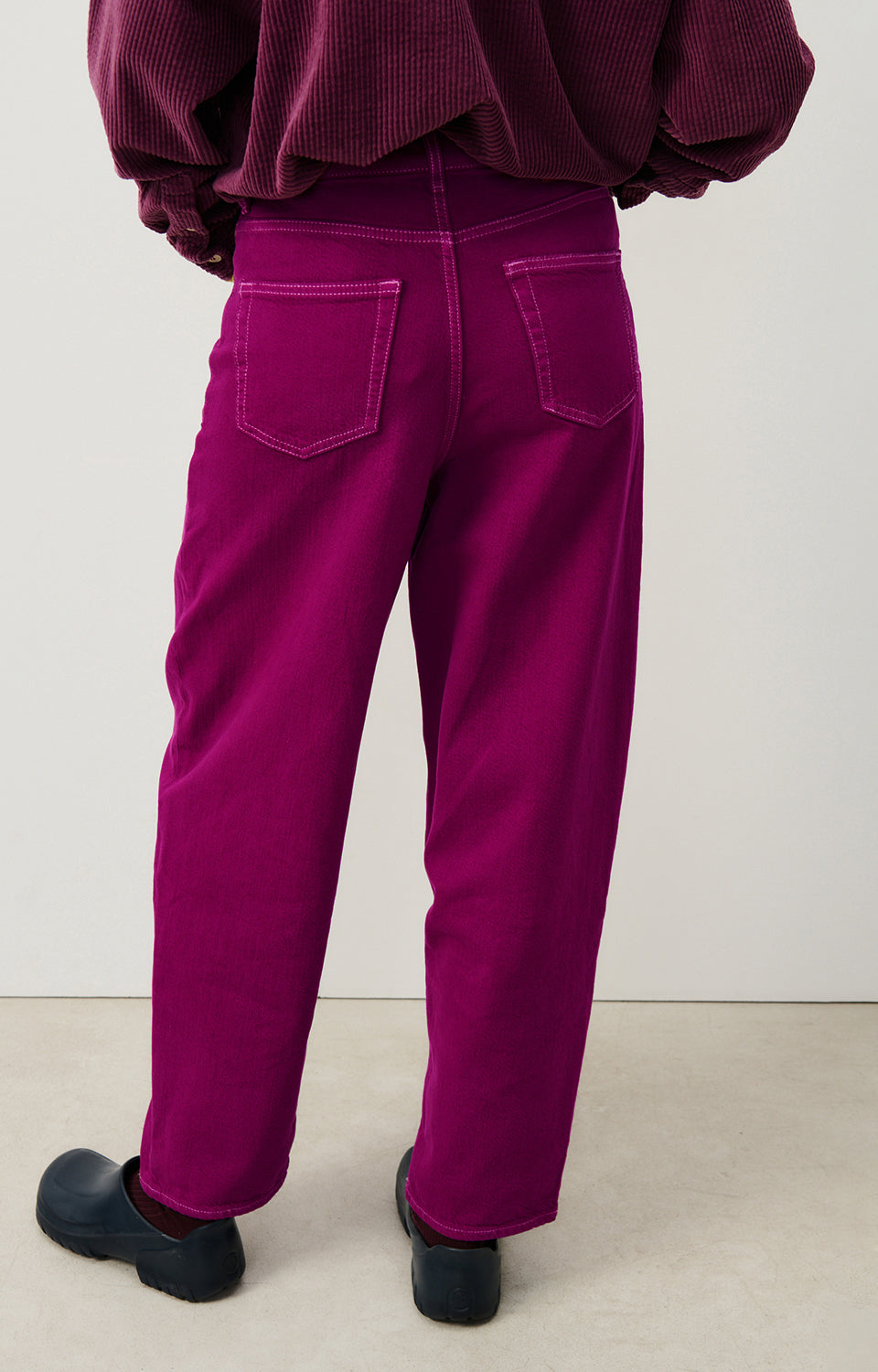 Women Purple Denim Trousers