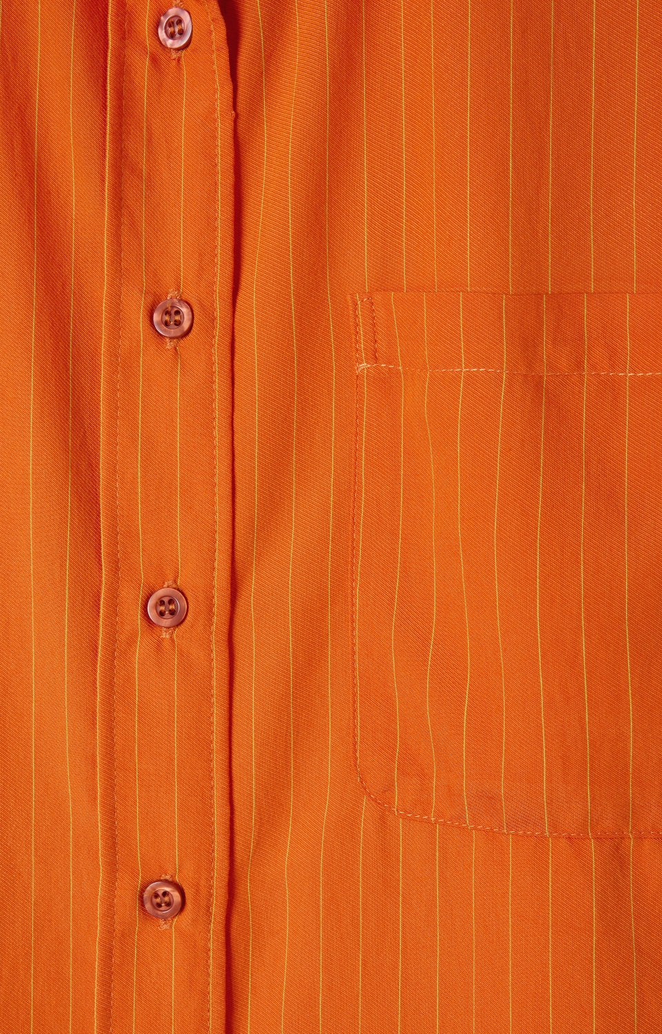 Women Orange Stripes Shirt