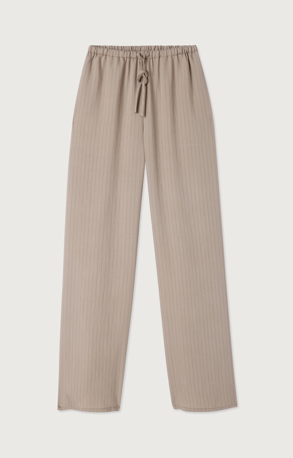 Women Beige Stripes Trousers