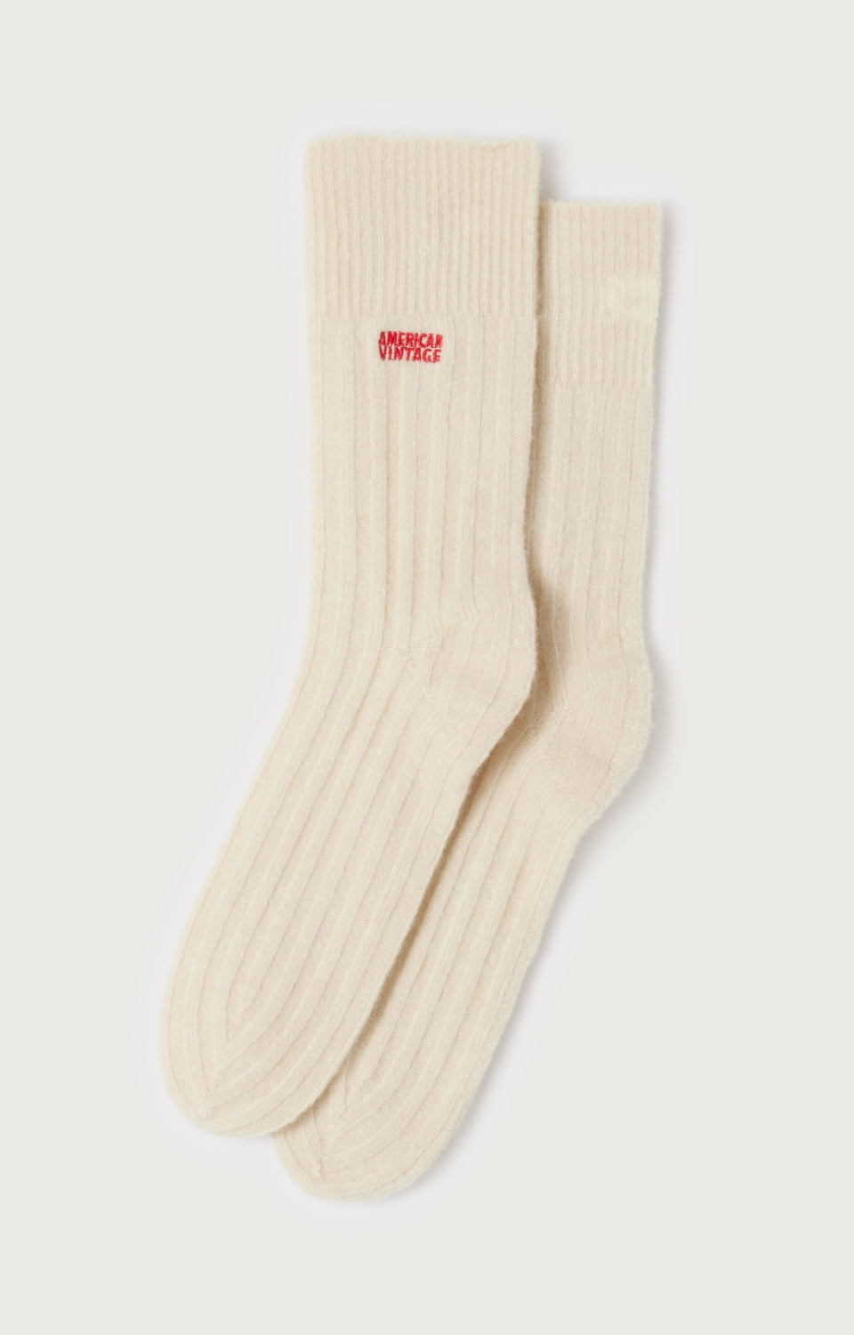 Women White Wool Socks