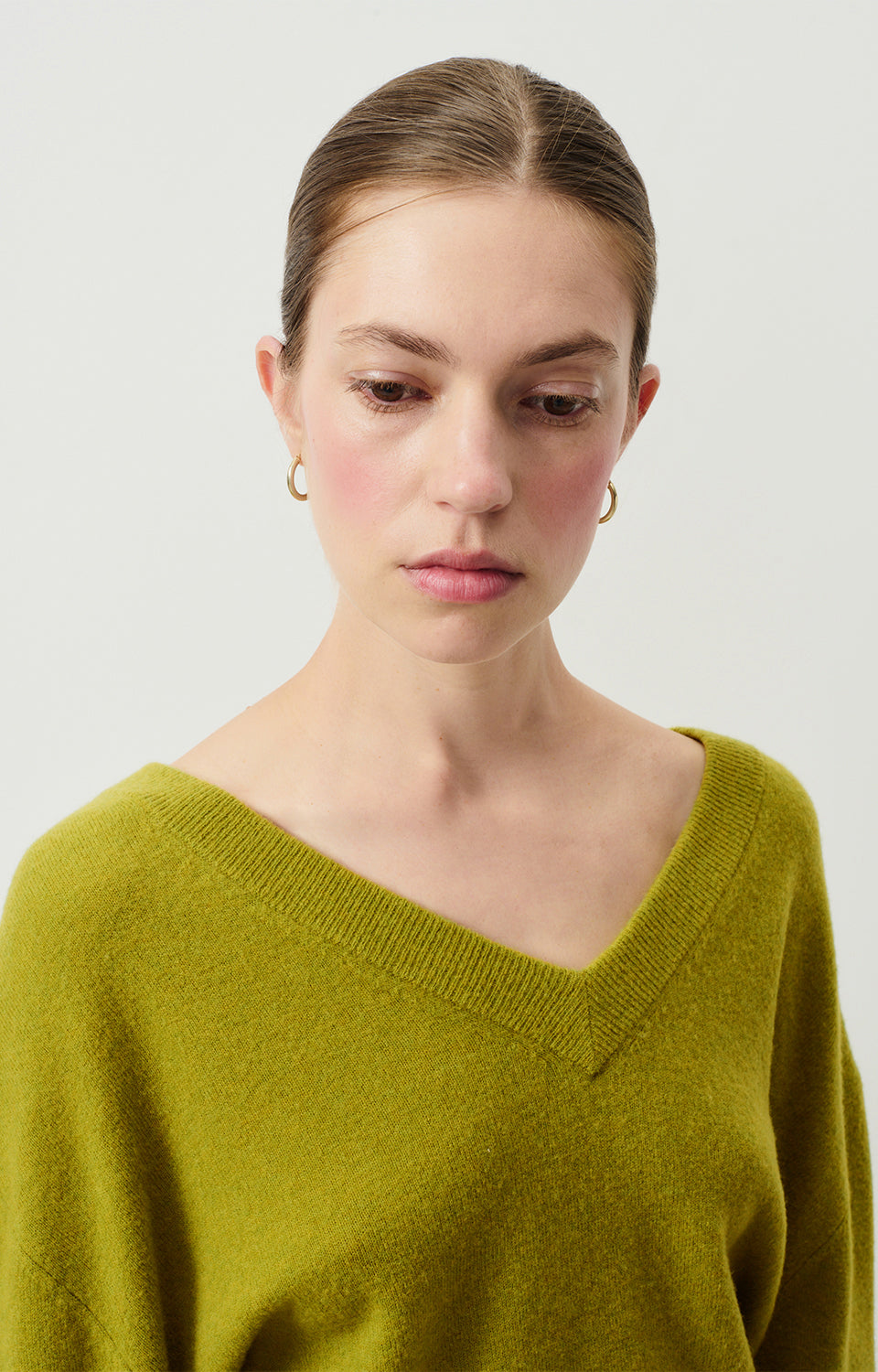 Women Green Wool Sweater