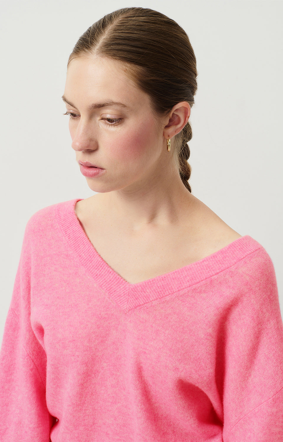 Women Pink Wool Sweater