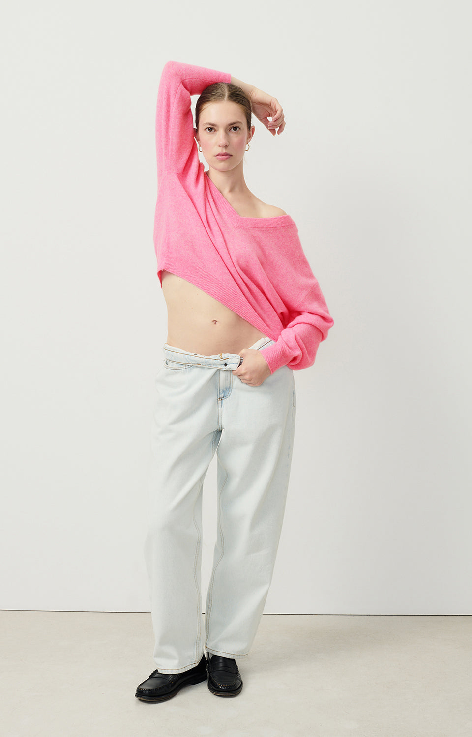 Women Pink Wool Sweater