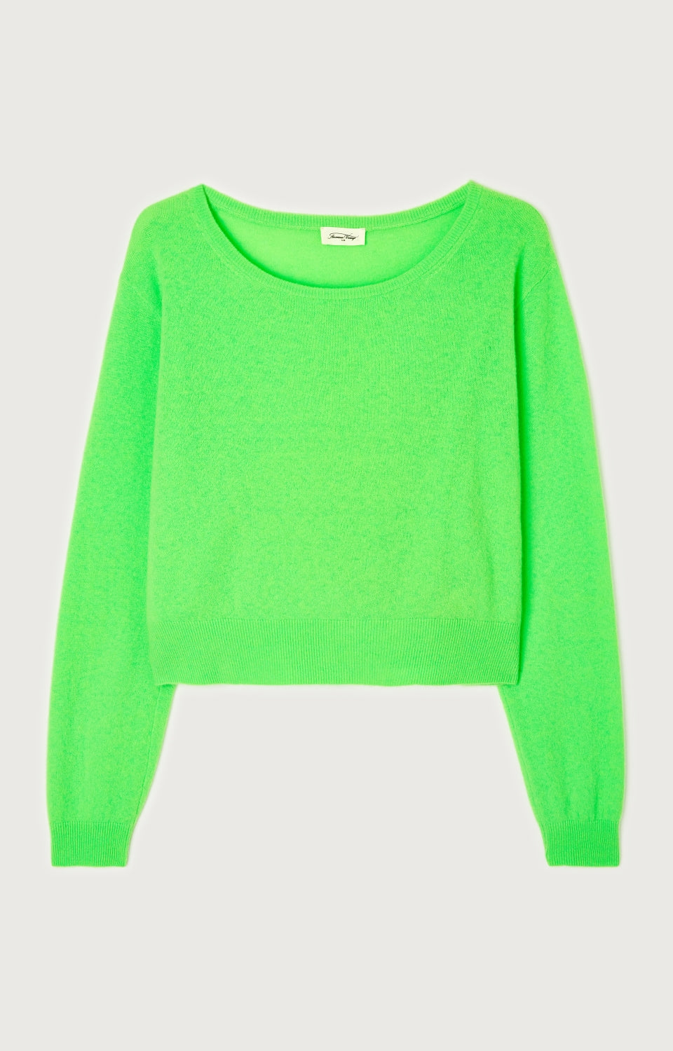 Women Fluo Green Wool Sweater