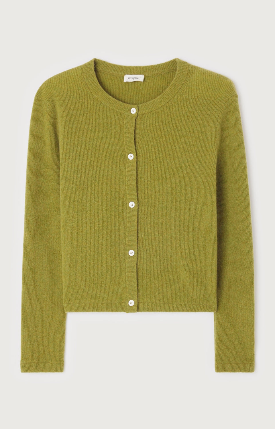 Women Olive Wool Cardigan