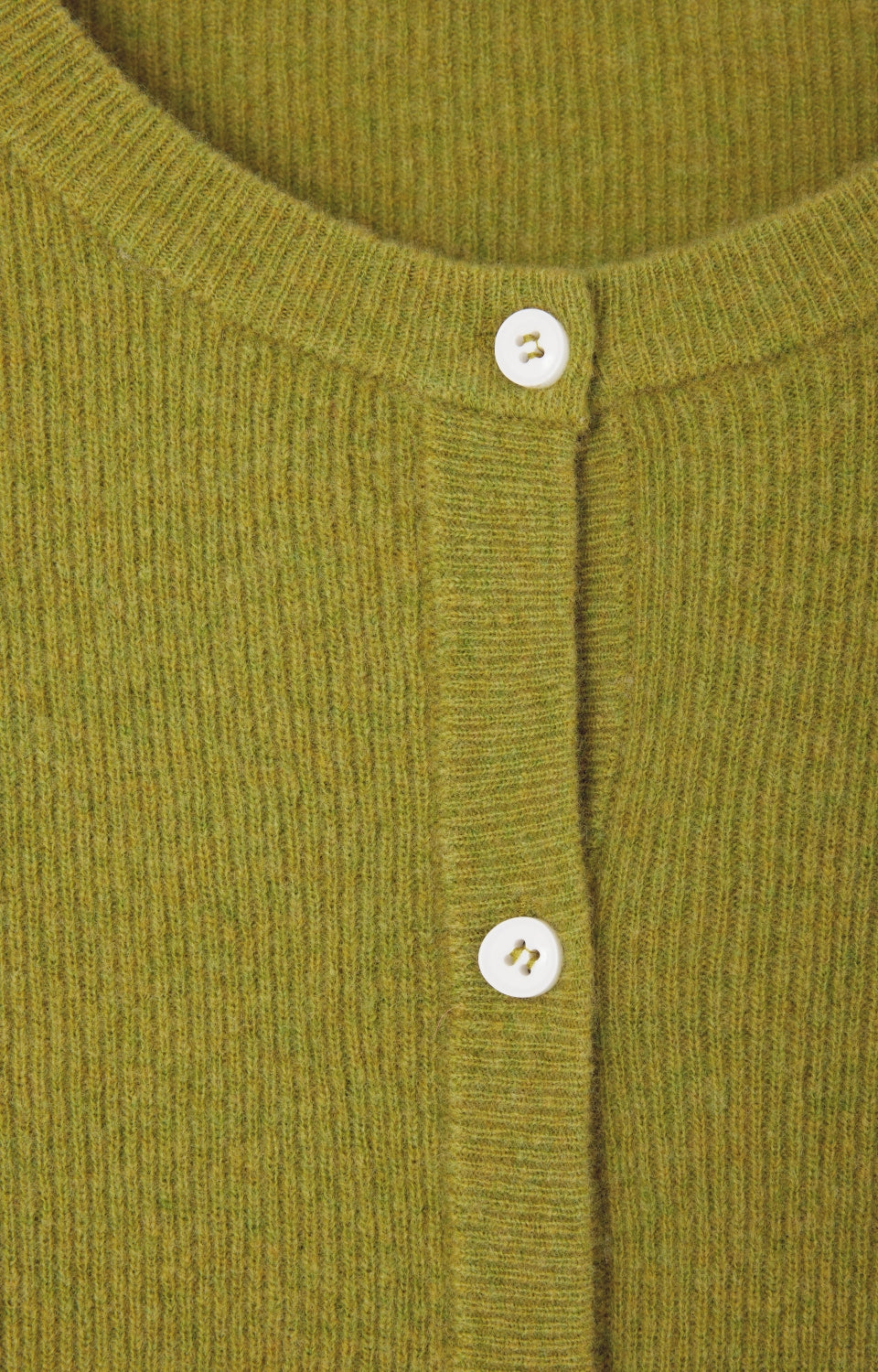 Women Olive Wool Cardigan