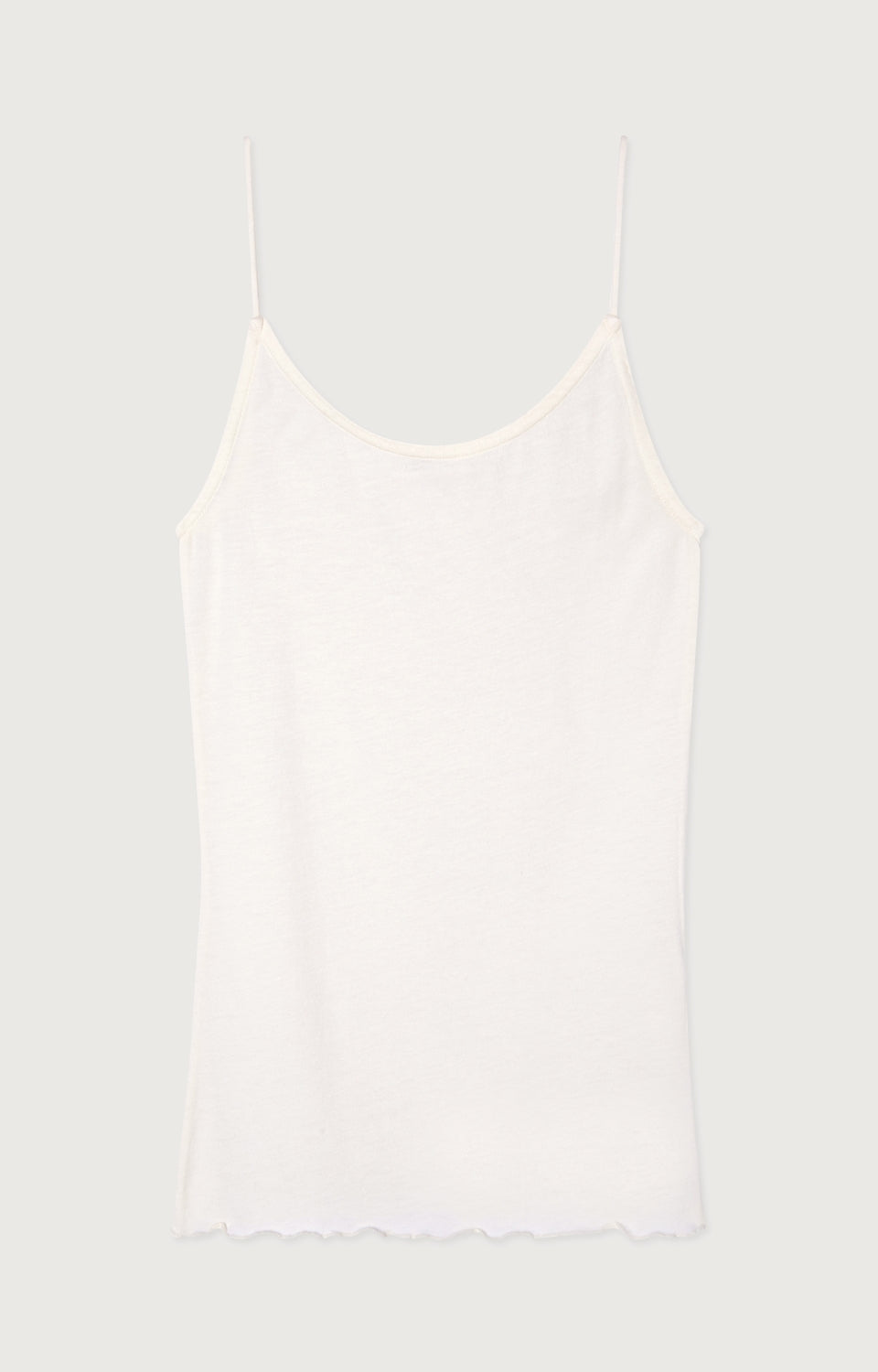 Women White Strap Cotton Vest