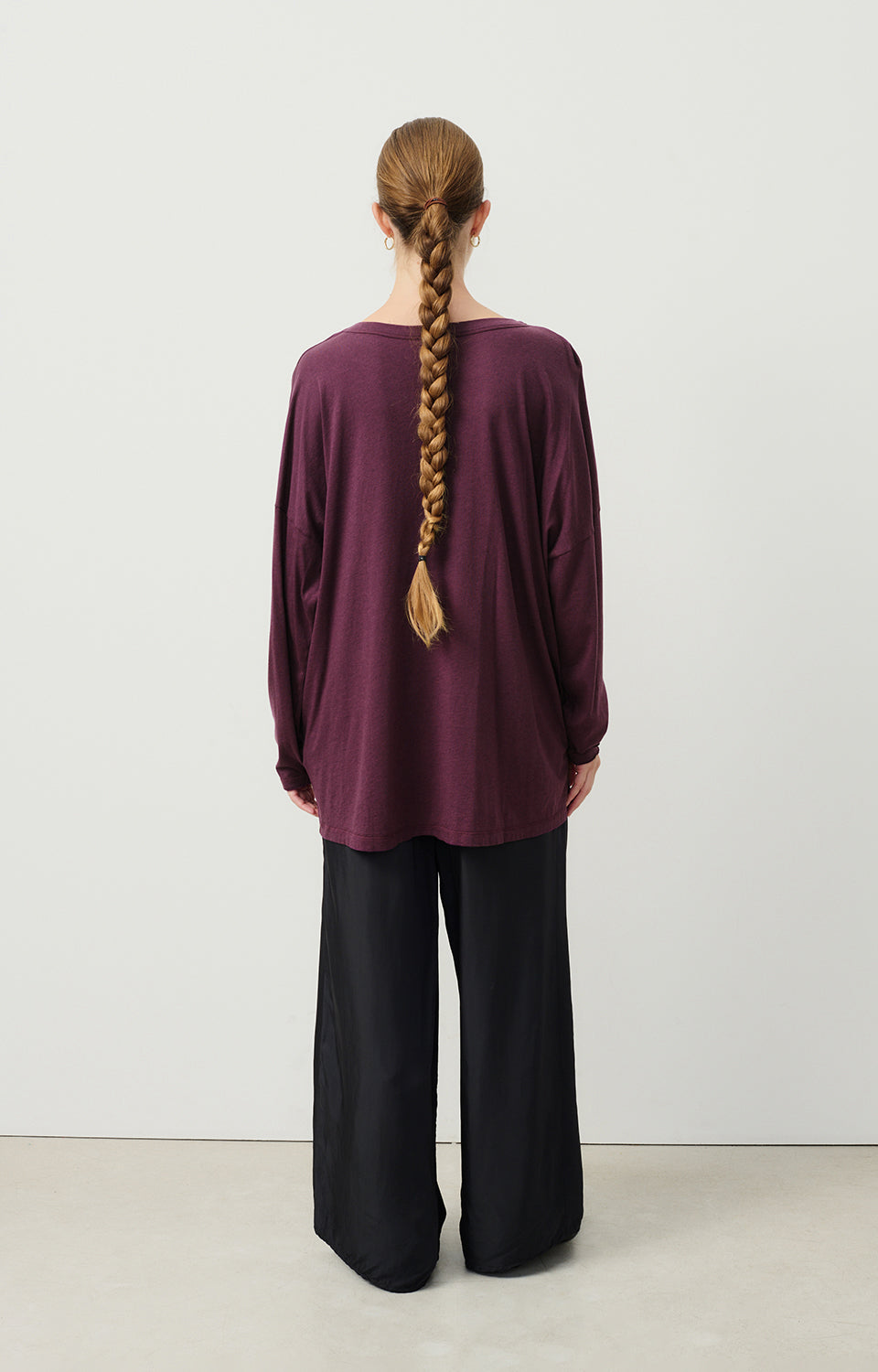 Women Purple Cotton T-Shirt