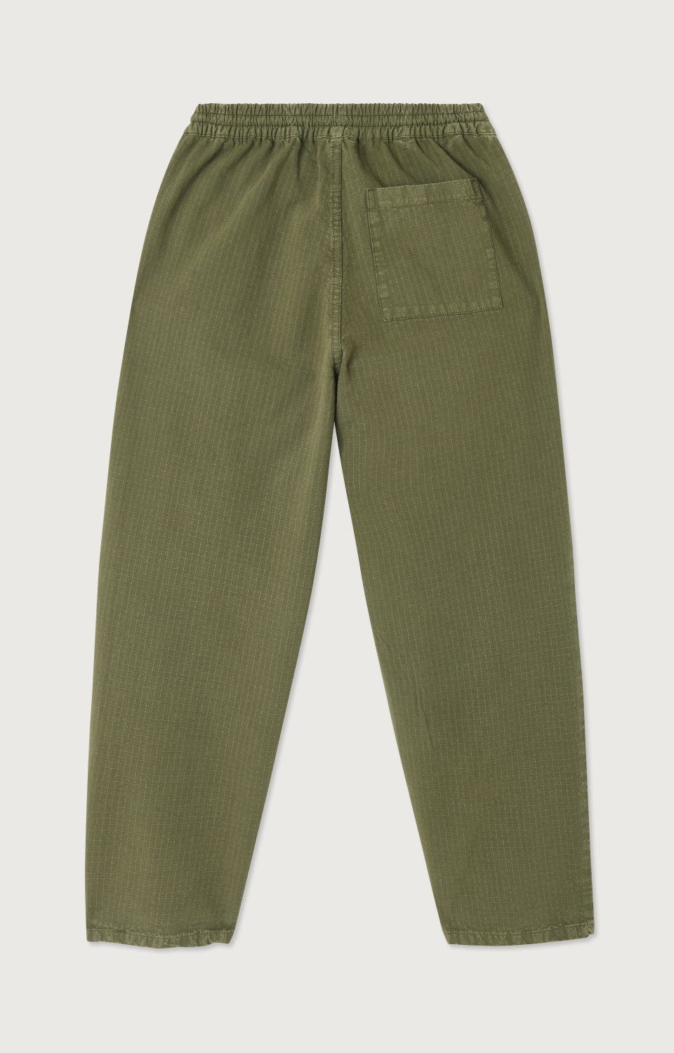 Women Green Stripes Cotton Trousers