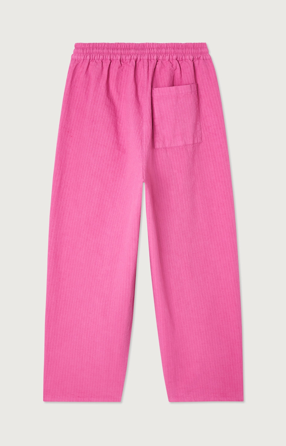 Women Pink Stripes Cotton Trousers