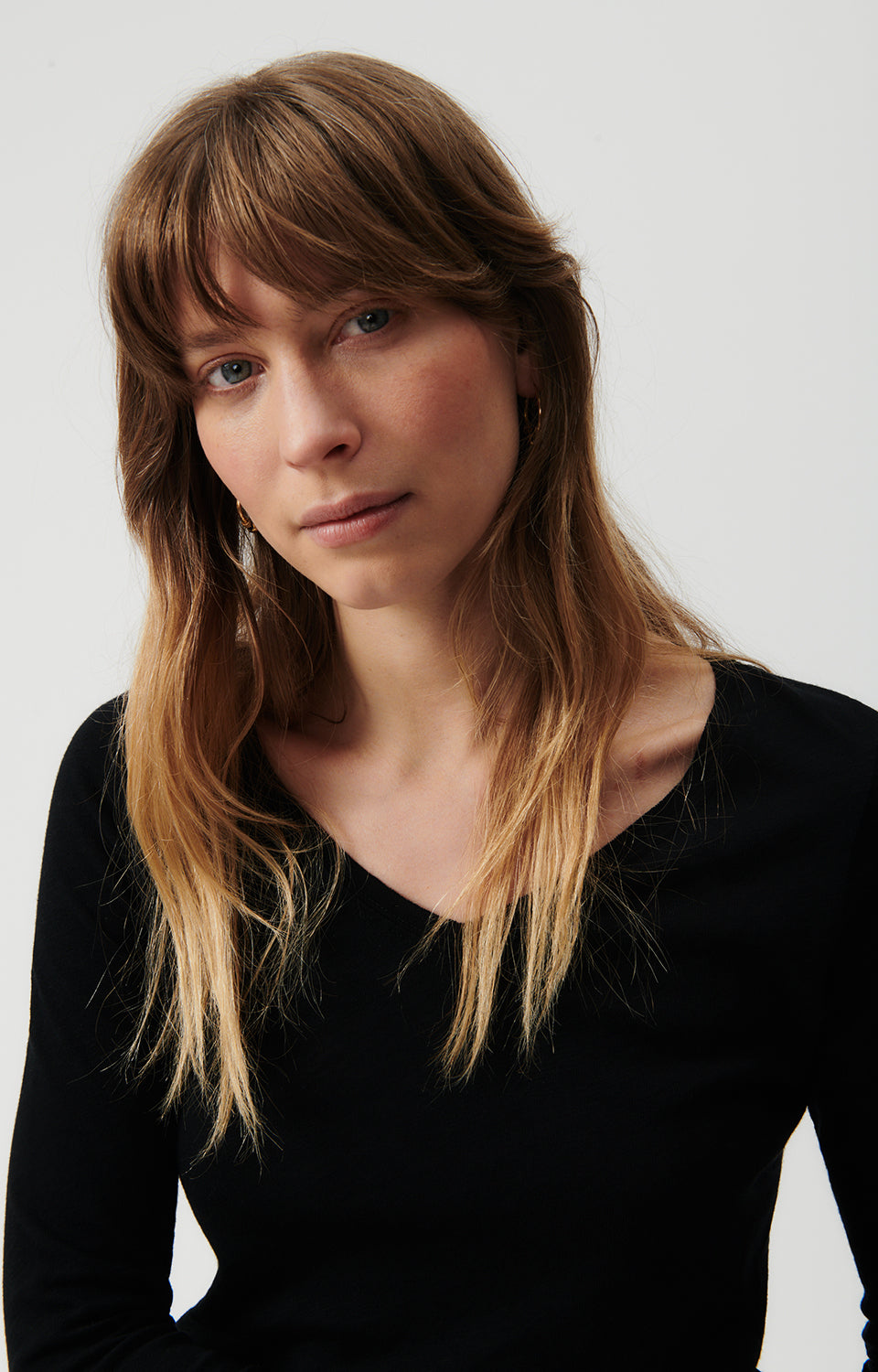 Women Black Cotton T-Shirt