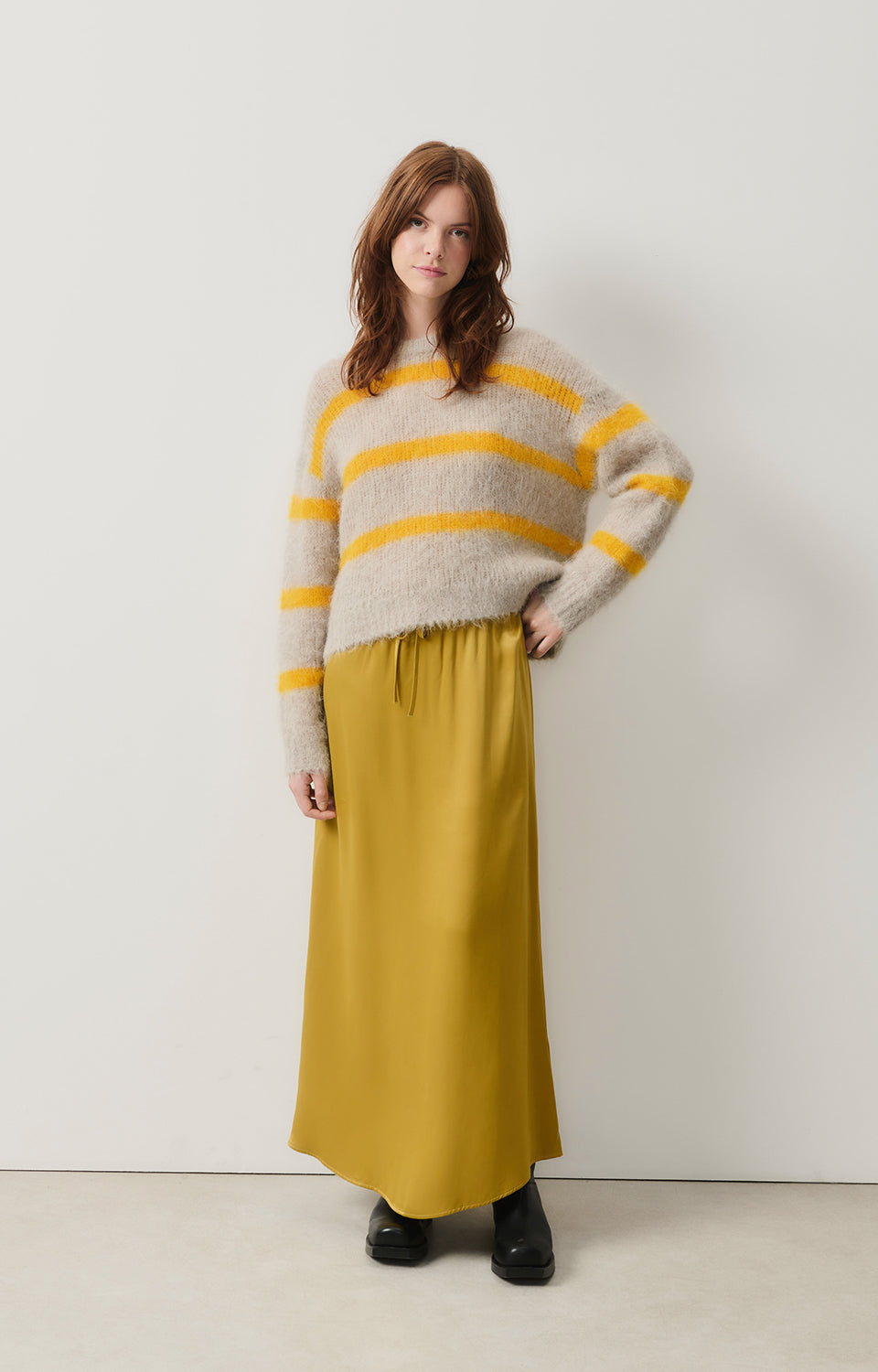 Women Mustard Skirt