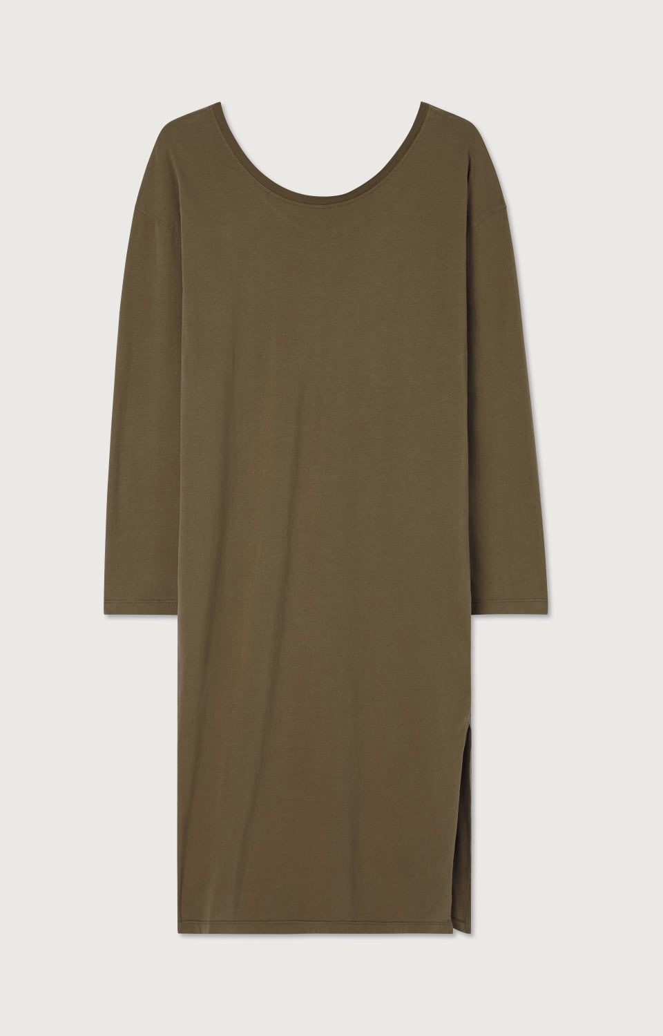 Women Khaki Cotton Dress