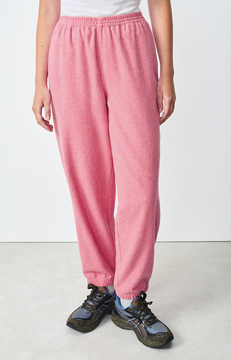 Women Pink Cotton Trousers