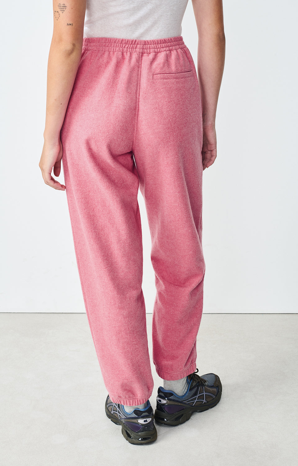 Women Pink Cotton Trousers