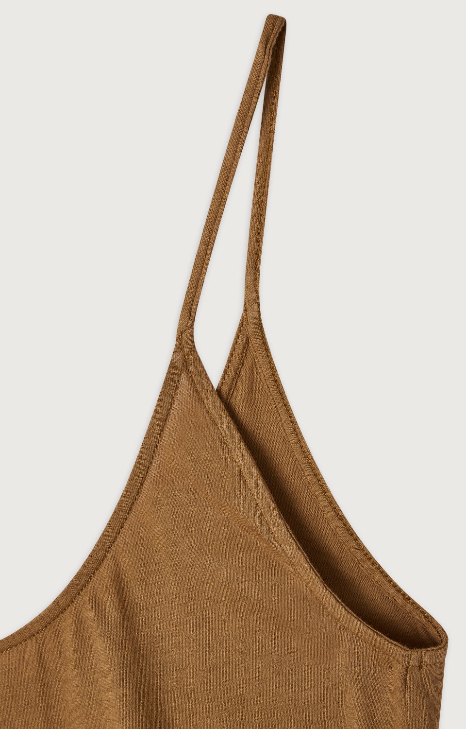 Women Brown Strap Cotton Vest