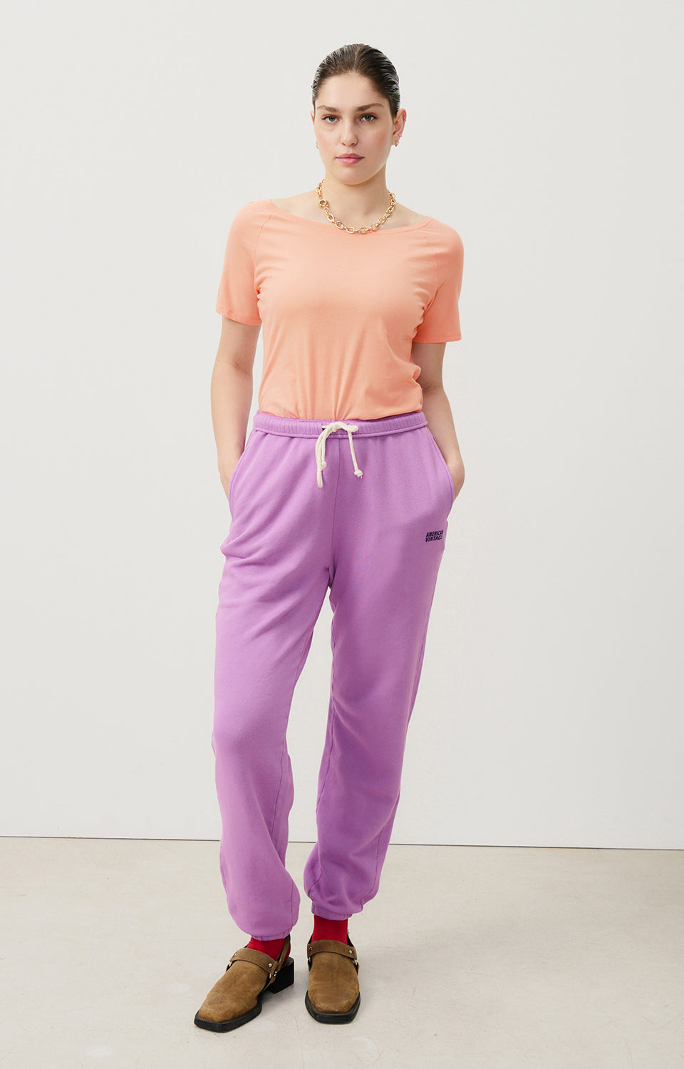 Women Light Pink Cotton T-Shirt