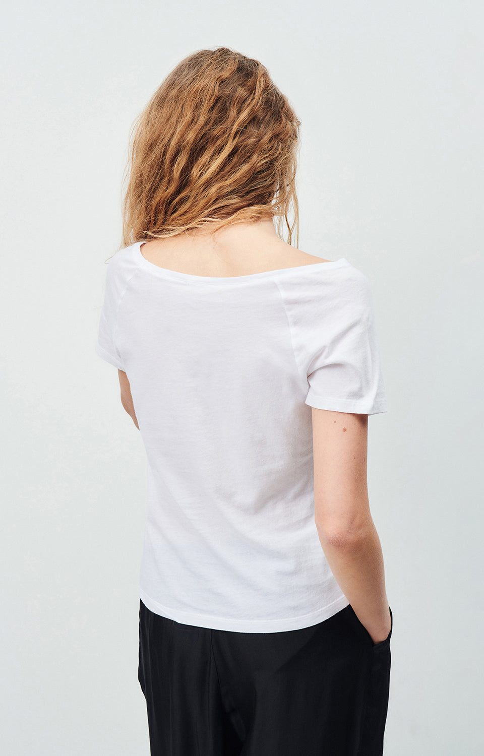 Women White Cotton T-Shirt
