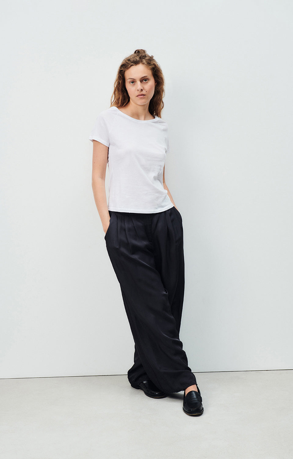 Women White Cotton T-Shirt