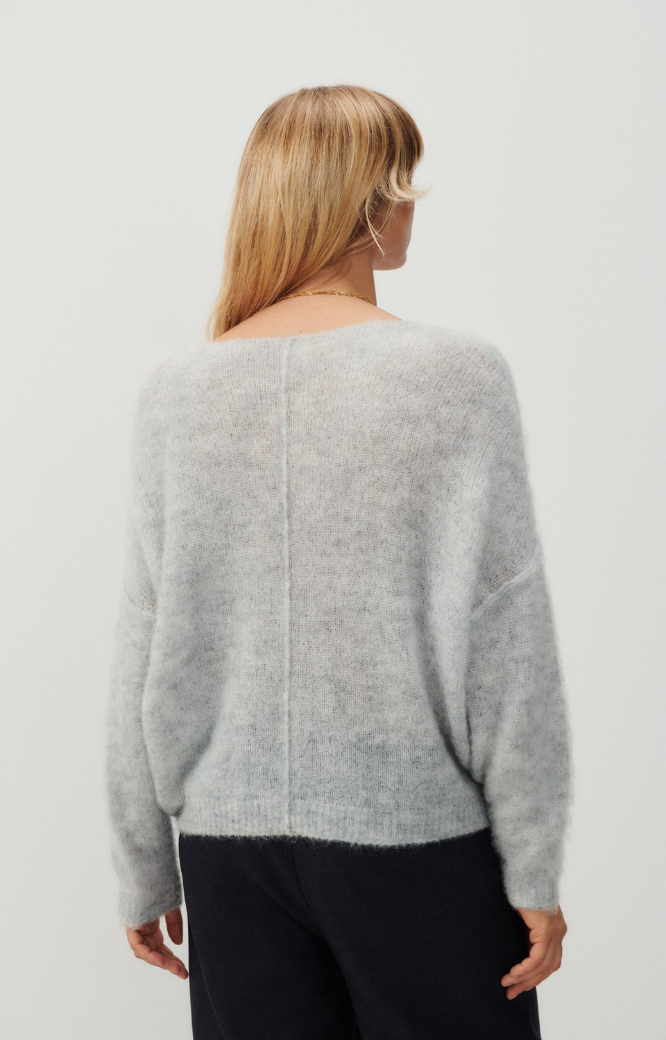 Women Grey Knit Sweater