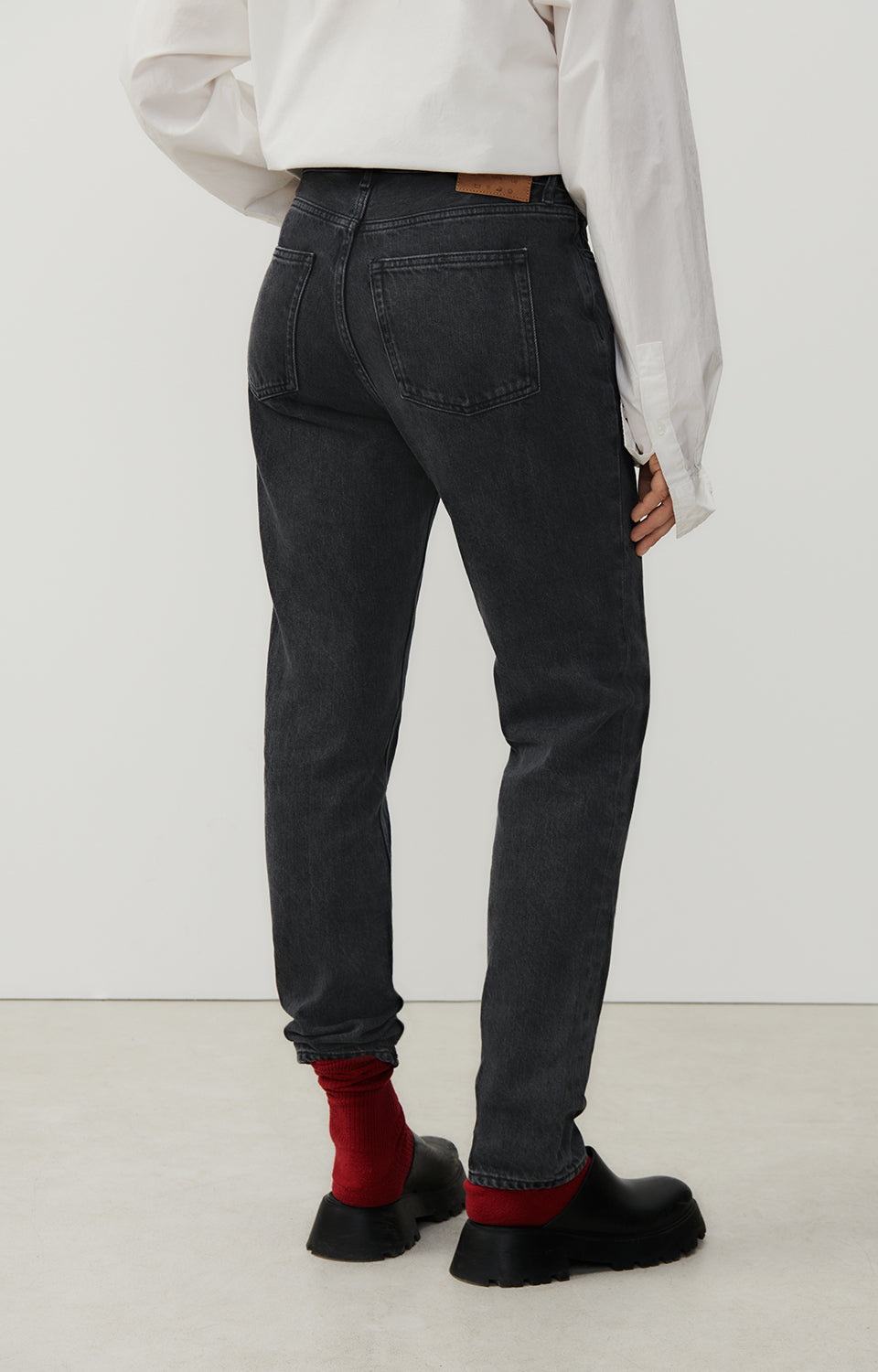 Women Black Denim Trousers